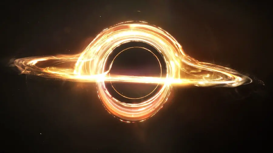 Download a photo of a large space black hole in the depths of the galaxy