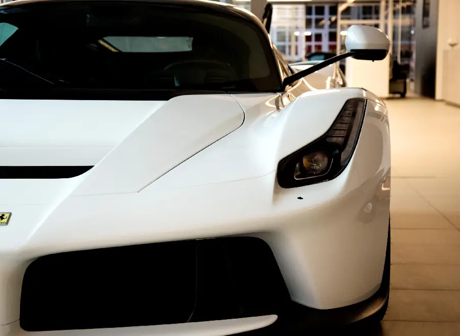 Ferrari LaFerrari car photo for white profile