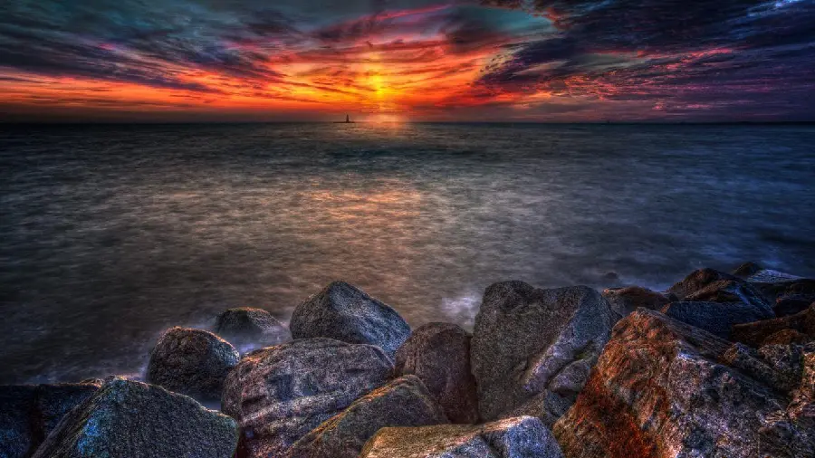 Wallpaper of Acadia National Park at sunset