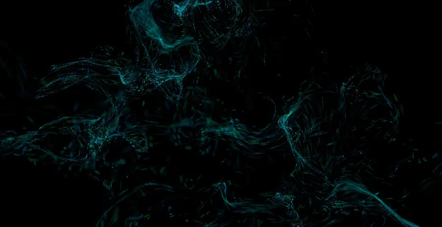 Digital Art Background with Dark and Black Theme for Windows 11