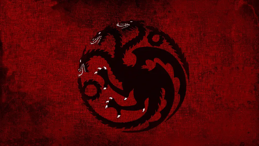 House of the Dragon series image with red background