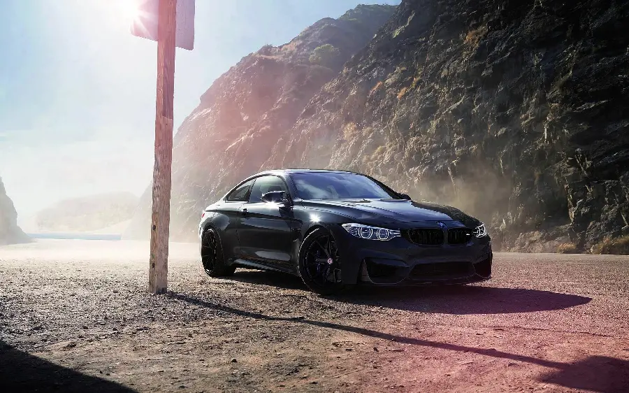 BMW M3 black car wallpaper with 4K quality