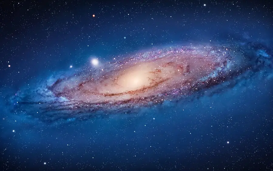 Space and a Spiral Galaxy Wallpaper Photo for Desktop
