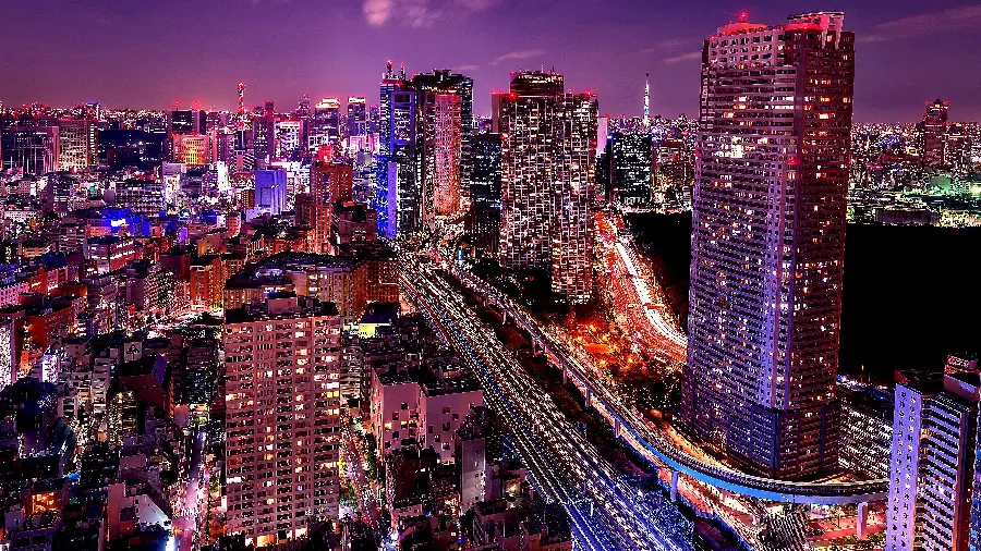 High-quality image of Tokyo towers with a wonderful design and FULL HD quality