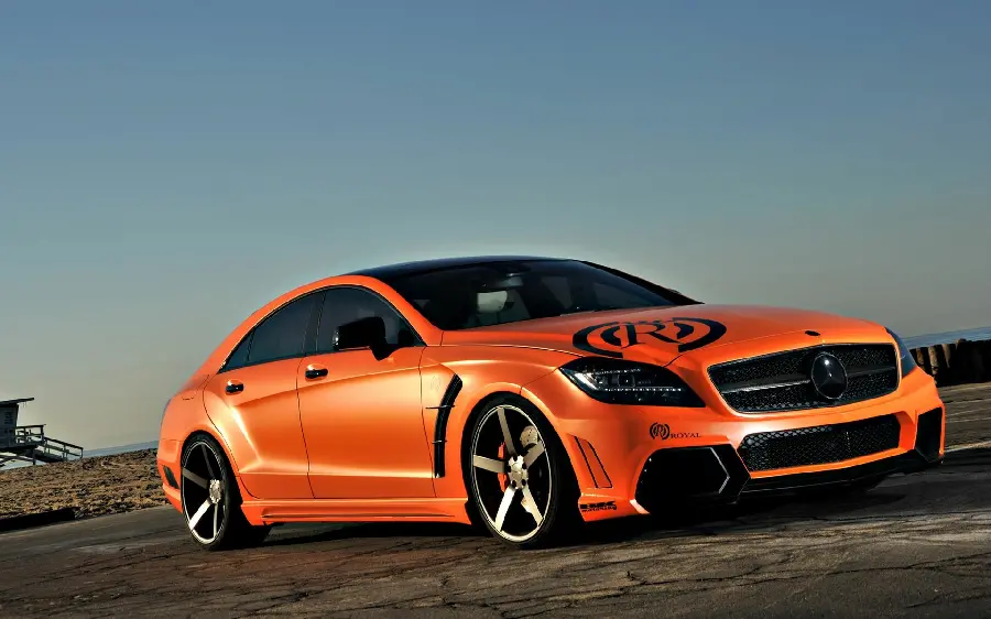 Background of Mercedes-Benz car with excellent and up-to-date color