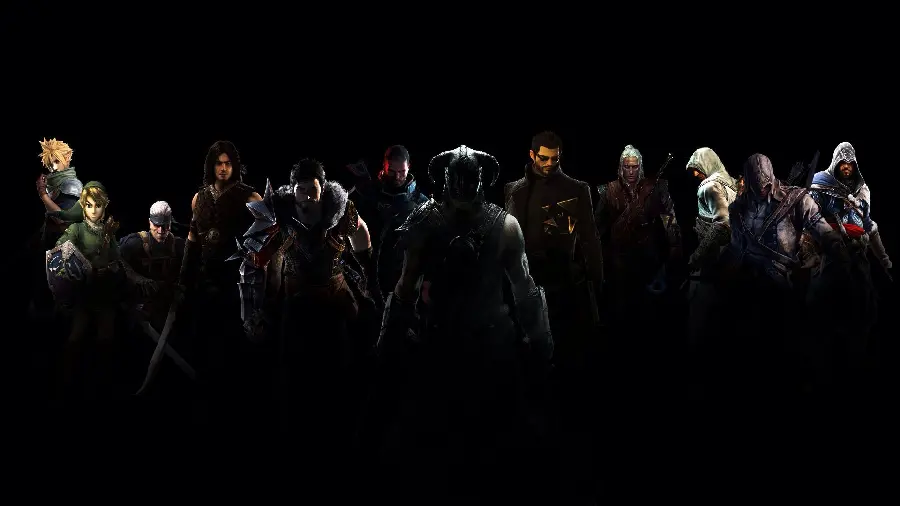 The latest combination image of powerful game characters in Full HD quality