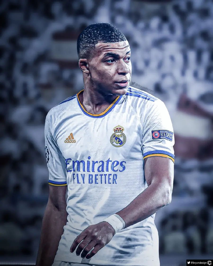 Kylian Mbappe photo in Real Madrid for profile