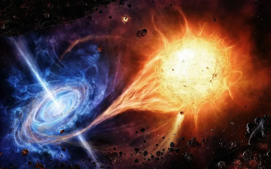 Fantasy galaxy photo for Instagram profile and story in full HD quality