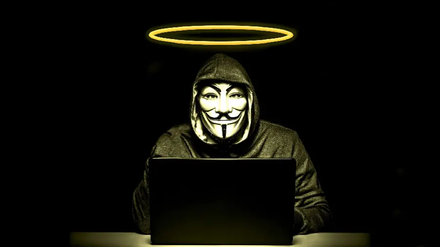 High quality hacker photo and hacker vector with black background