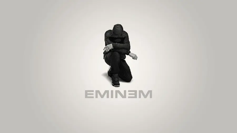 Eminem poster with a minimal and special style suitable for profiles