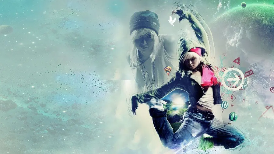 Cool and fantasy girl's hip hop dance photo for wallpaper in HD quality