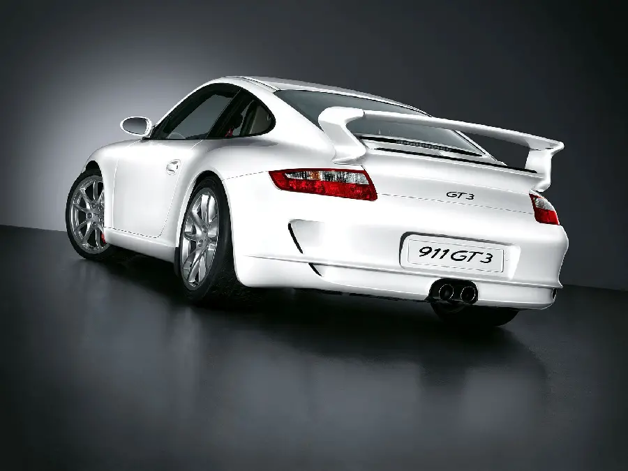 Photo of the rear of Porsche 911 GT3 with beautiful and attractive lights