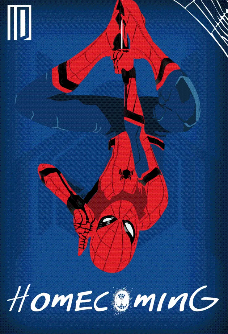 Inverted Spiderman Photo for Smartphone