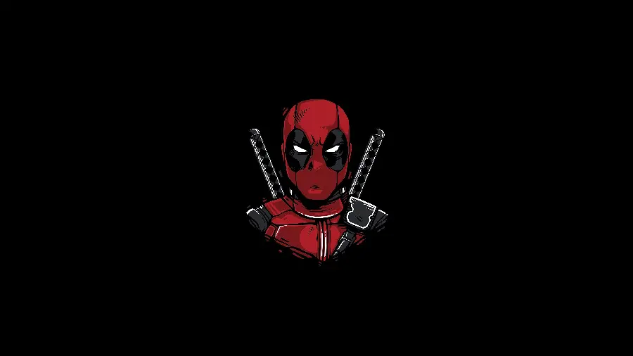 Deadpool photo with a black background for a profile