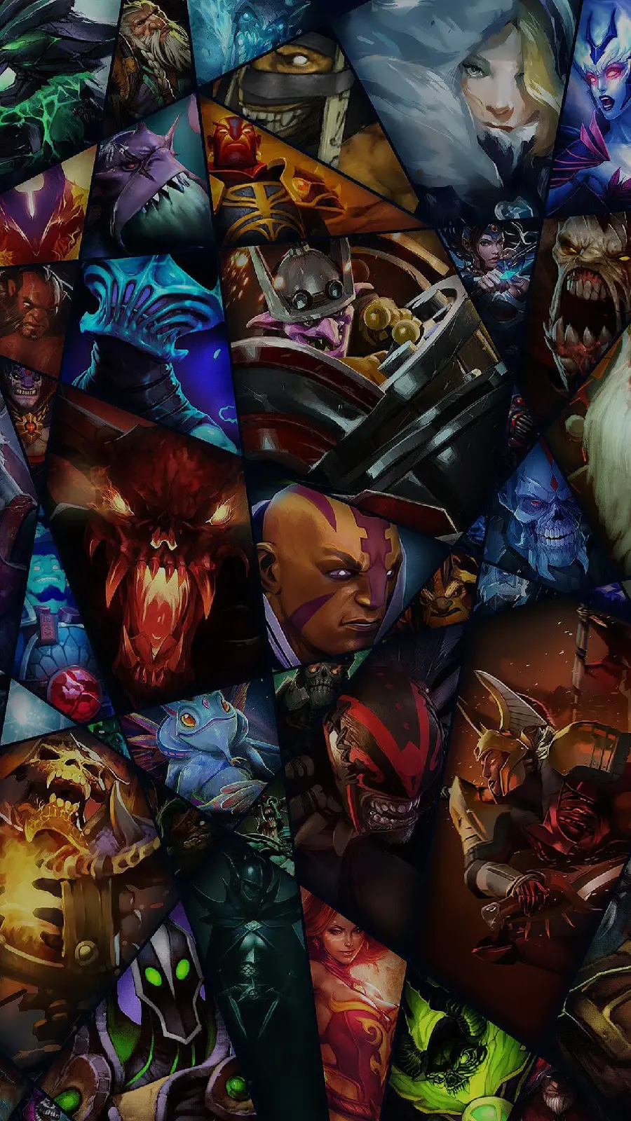 Download special graphic photo of famous computer game characters with a color theme for mobile backgrounds