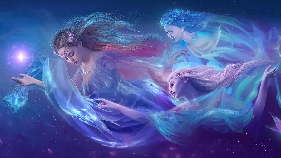 High quality photo of very beautiful winged angels