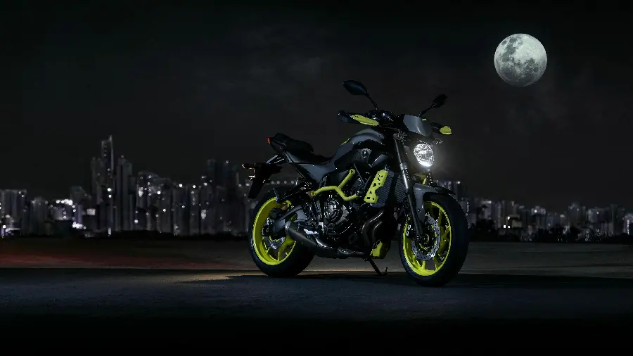 Motorcycle wallpaper Yamaha motorcycle with moon background