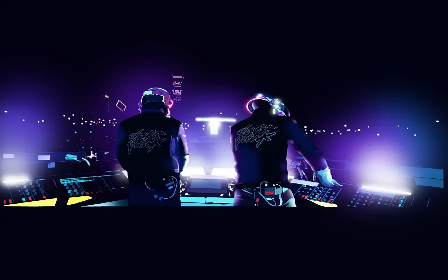 Cool and stylish boy's wallpaper and wallpaper with a DJ design