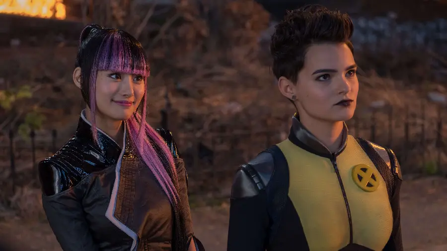 Photo of Brianna Hildebrand and Kotsuna Shiori, Cast of Deadpool 2