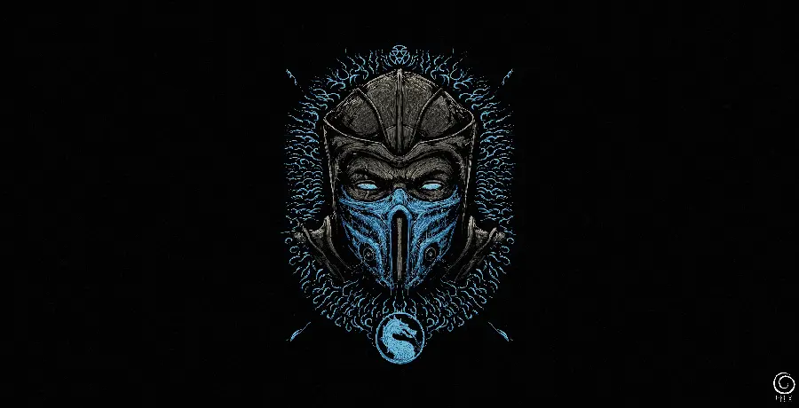 Download attractive Sub Zero character background image for phone