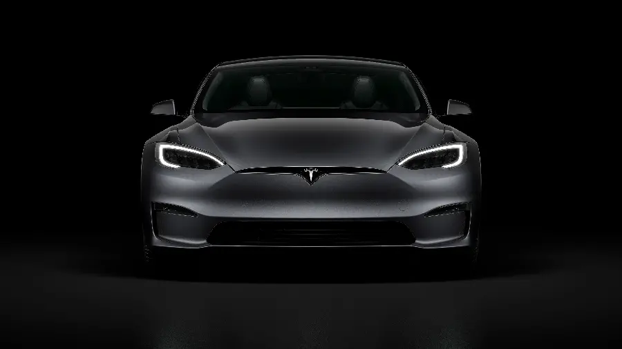 Photo of a Tesla with matte paint