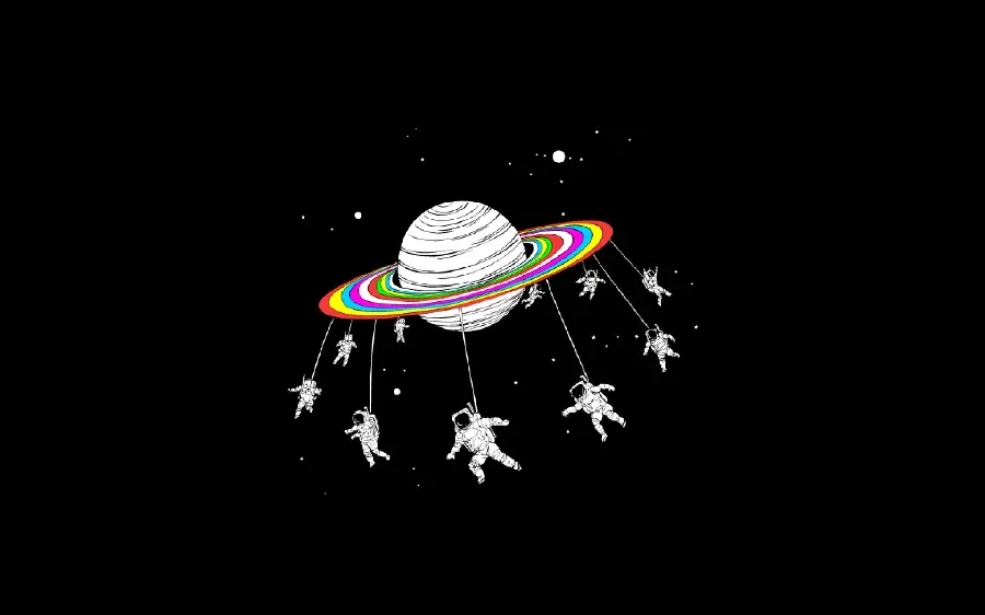 Fantasy astronaut wallpaper for computer and laptop wallpaper