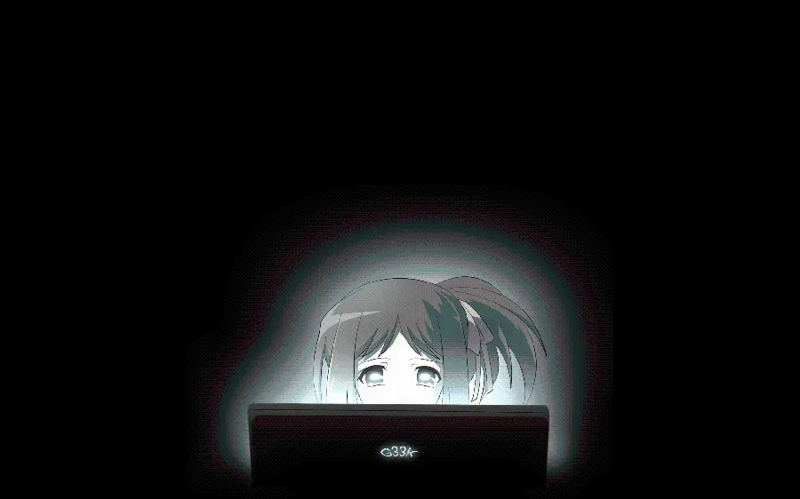 Girl Hacker Profile Photo with Black and Black Background