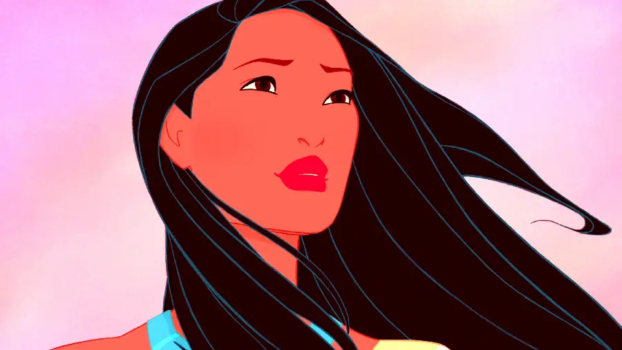 Photo of the character Pocahontas in the Walt Disney collection