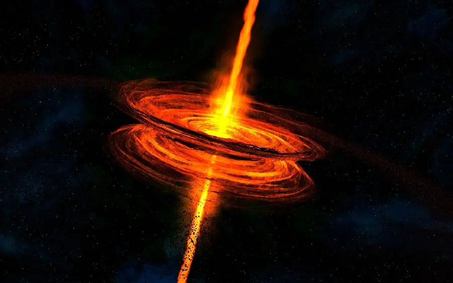 Black hole photo in space with HD quality