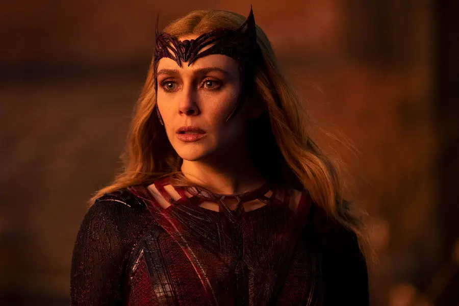 Photo of Elizabeth Olsen as WandaVision in the movie Doctor Strange in the Multiverse of Madness