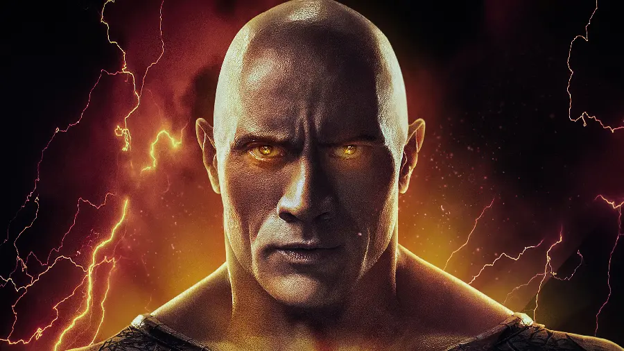 Profile photo of American actor Dwayne Johnson as Black Adam in 8K quality