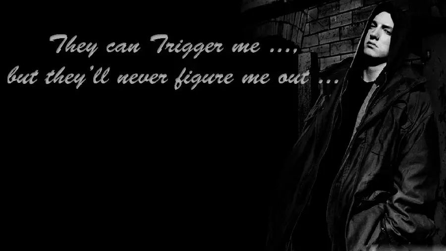 Hip hop and rap writing photo for cool profile Eminem fans
