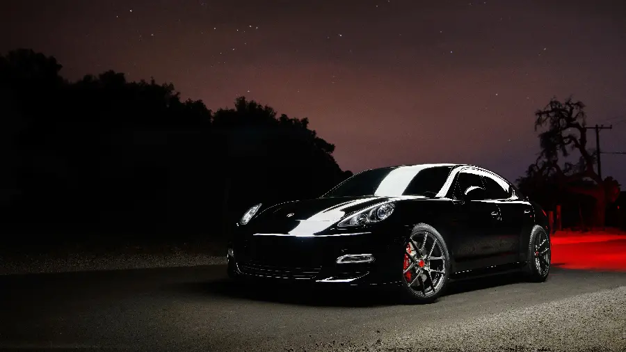 The latest and most beautiful Porsche Panamera car photo for profile and background