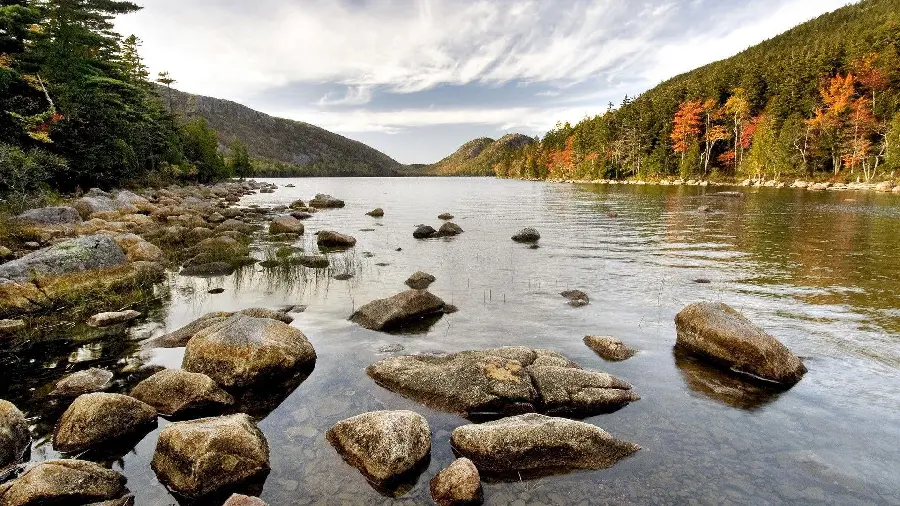 Beautiful photo of Acadia National Park for computer background