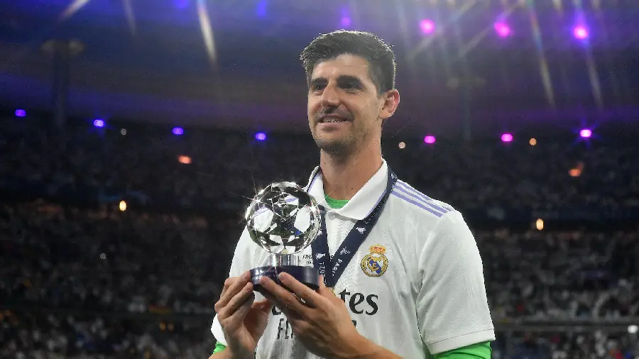 Photo of Thibaut Courtois, the best player in the 2022 Champions League final