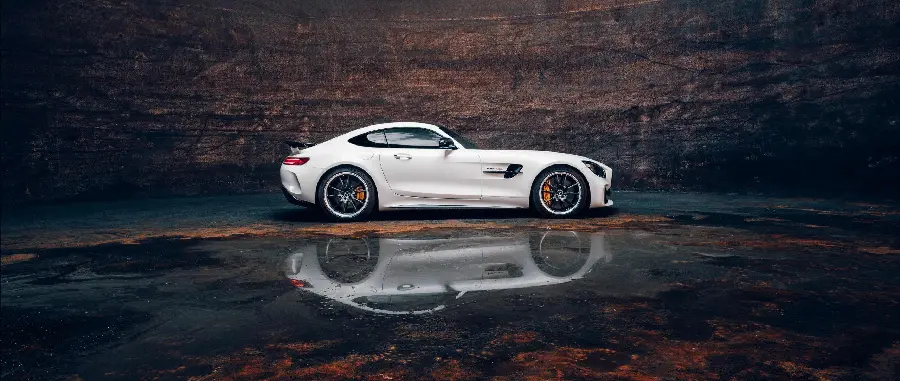 White Benz AMG GT R wallpaper