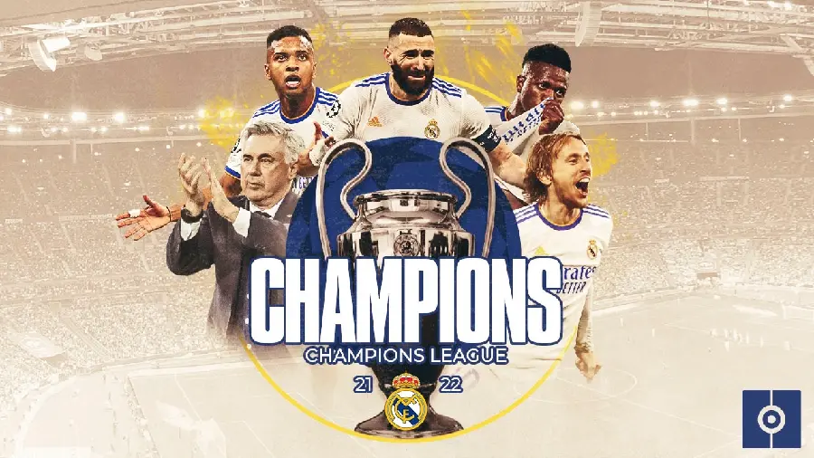 Poster of Real Madrid winning the 2022 Champions League final