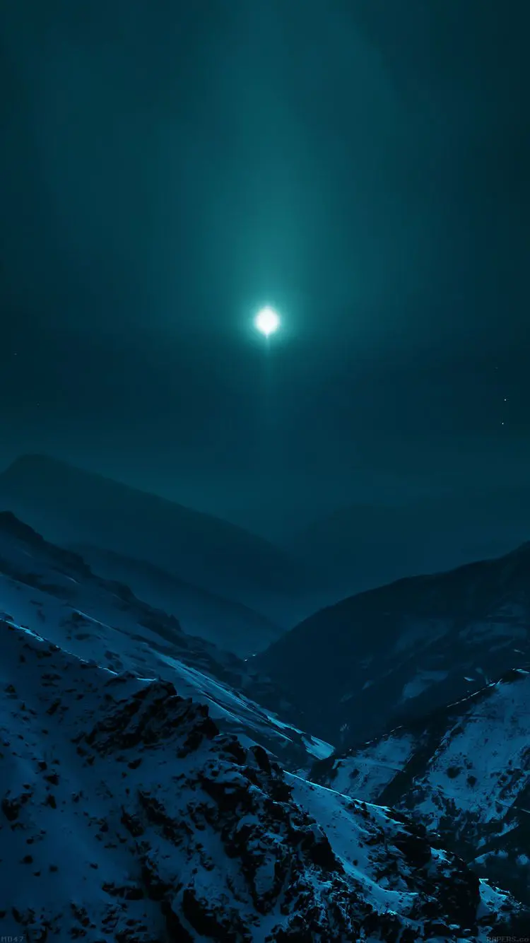 Eye-catching image of the Earth's night sky with the glow of the moon in Full HD quality