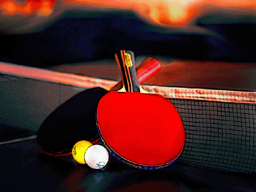 Beautiful full HD table tennis photo