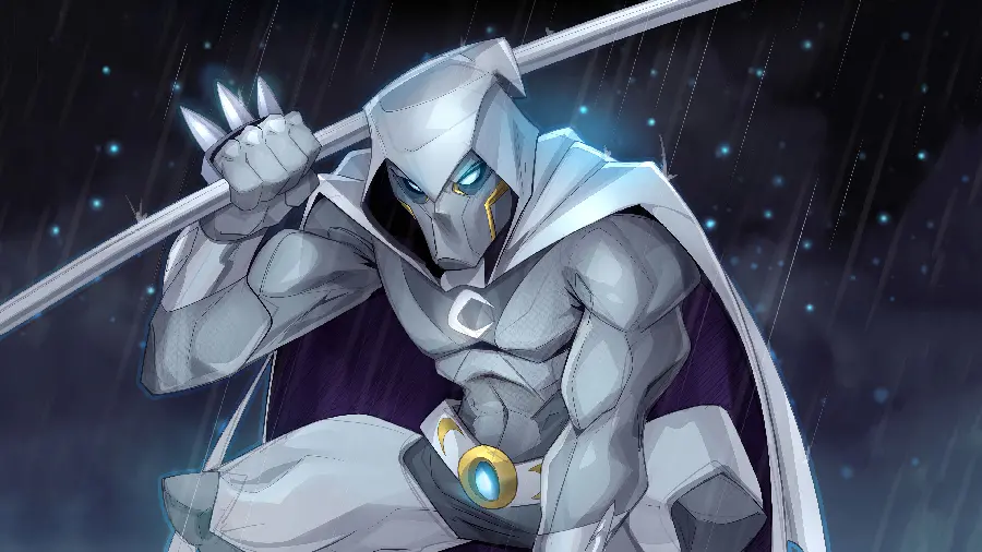 Cartoon and fantasy wallpaper of the Moon Knight series for background
