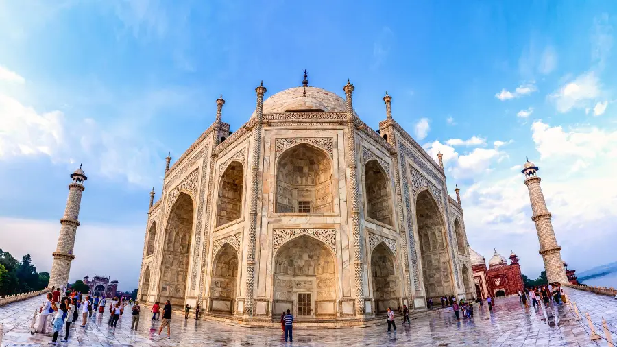 Taj Mahal Background Image in 360 Degrees and HD Quality