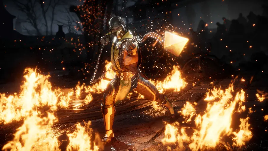 Sub-Zero wallpaper in Among the flames for mobile phones