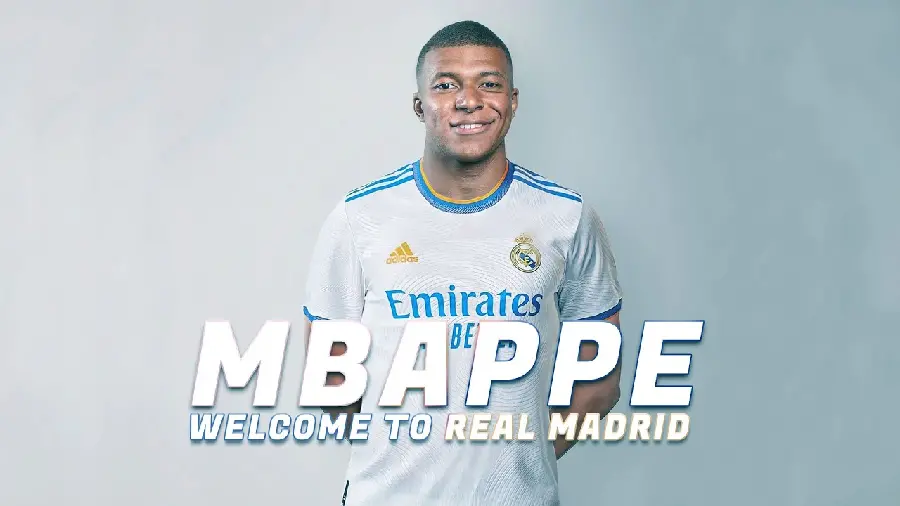 Kylian Mbappe Background in Real Madrid with FULL HD Quality