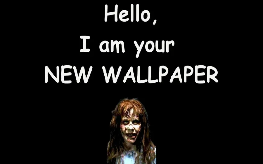 Zombie picture with black background, hello I am your new wallpaper