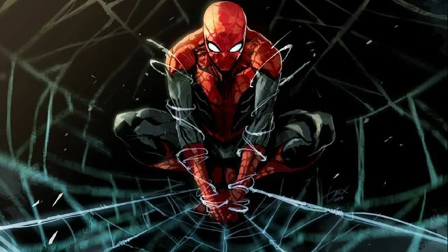 Spider-Man photo with a special pose and movement for Tenidin Tar