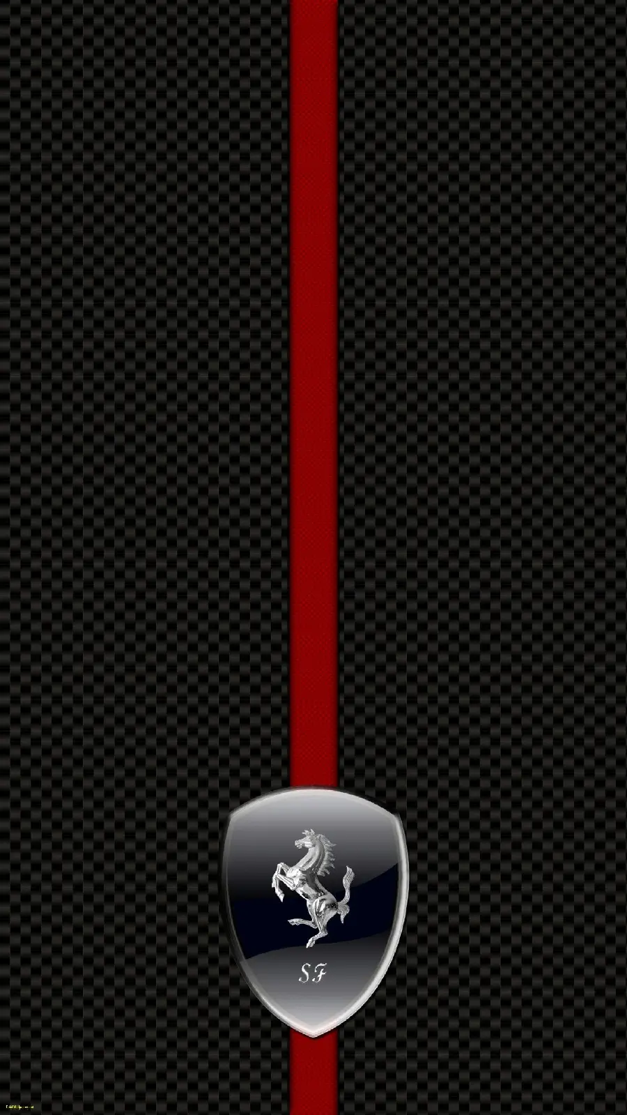 Cool Ferrari logo background with black and red theme for Samsung