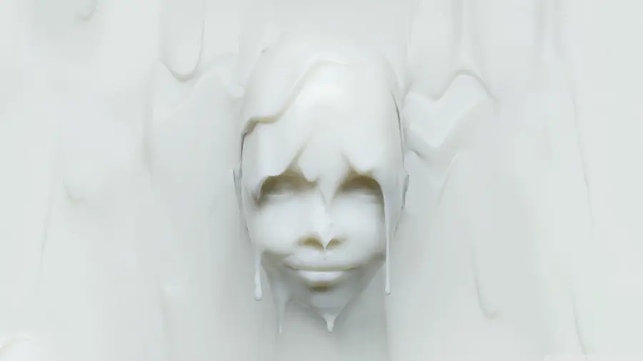 3D image of a soul and in a waxy state