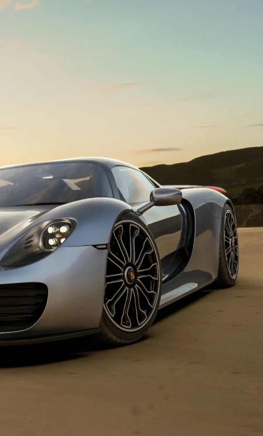 Download wallpaper for your phone of the Porsche 918 Spyder with a special and attractive color