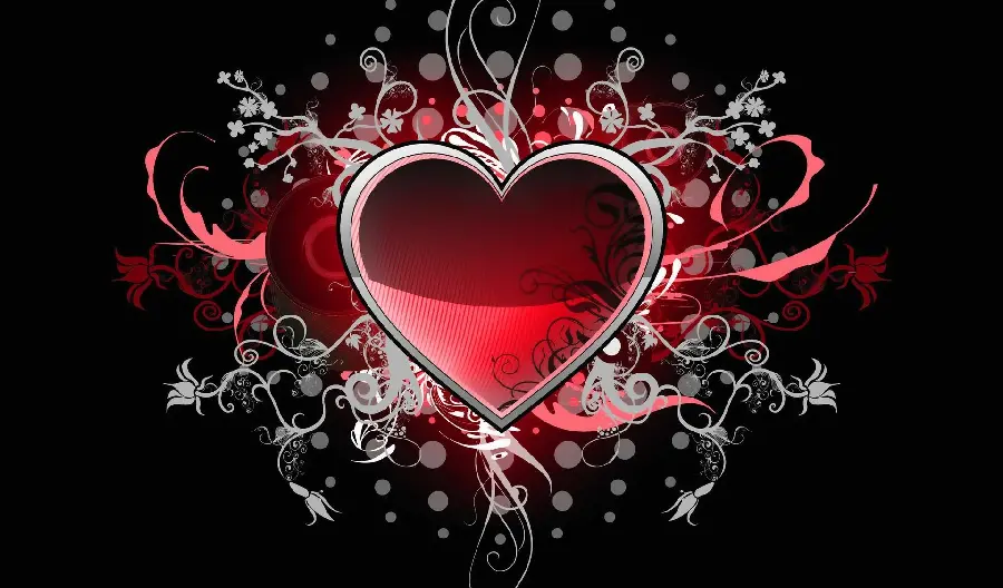 Broken Heart Wallpaper with Blurred Background