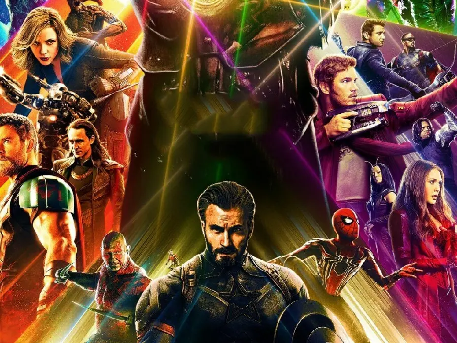 Wallpaper of all the characters of the Avengers series in high quality